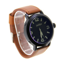 Montre à quartz pour hommes avec boîtier noir